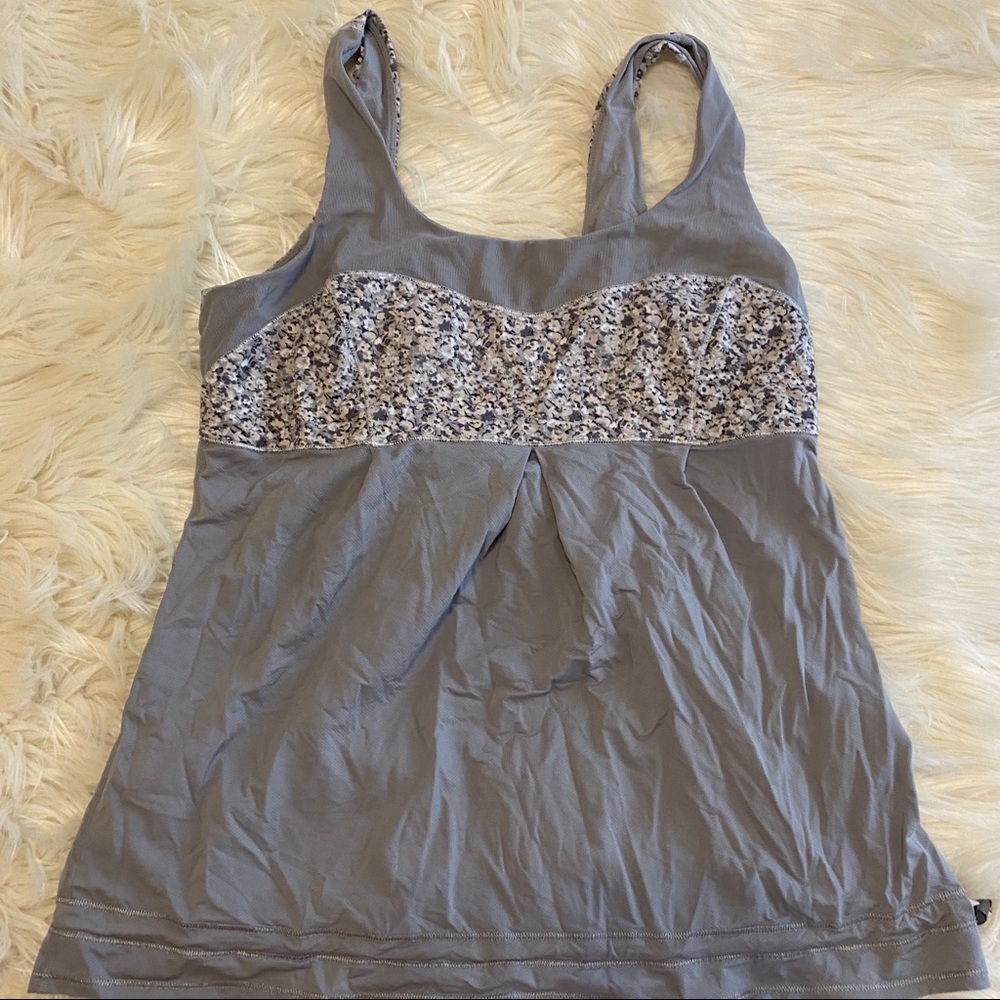 Grey Lululemon tank top size 10